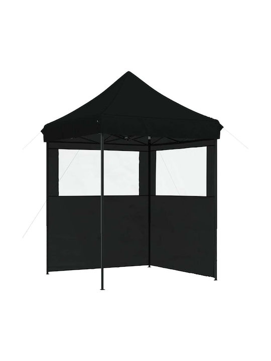 vidaXL Faltbarer Pavillon Garten Schwarz 2x2m