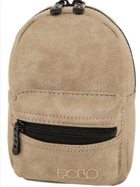 Polo Beige Mini Backpack