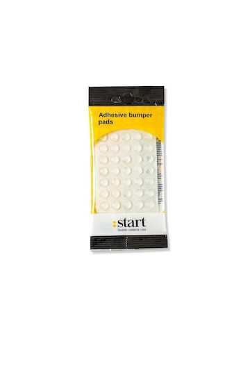 MGM 51103T Round Door Buffers with Sticker 10mm 50pcs