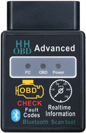 Aptel Instrument de diagnosticare auto ELM 327 OBD 2 cu Bluetooth Compatibil cu Windows