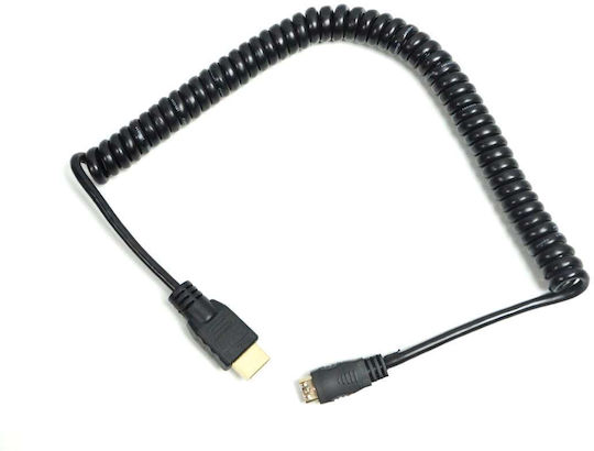 Atomos Cab09 Spiral Cable 50cm Hdmi To Mini Hdmi