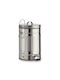 Atmosphera Waste Bin Waste Plastic Silver 21x26.5x34.5cm 1pcs