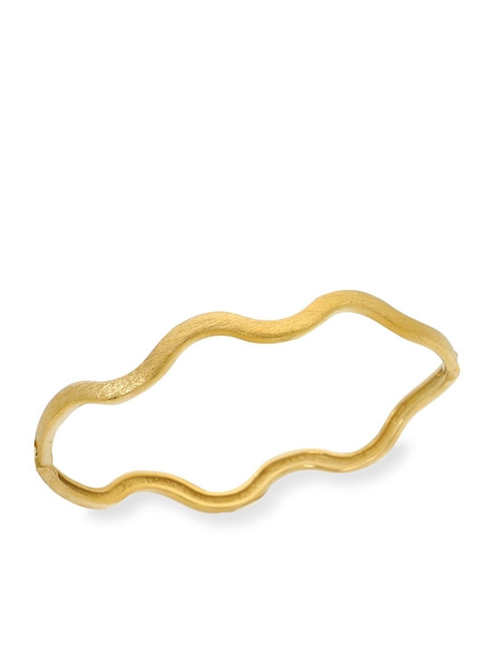 Wavy Flair Επίχρυσο Σταθερό Βραχιόλι