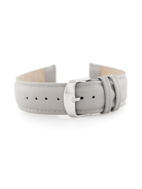 Pacific Leather Strap Gray 24mm