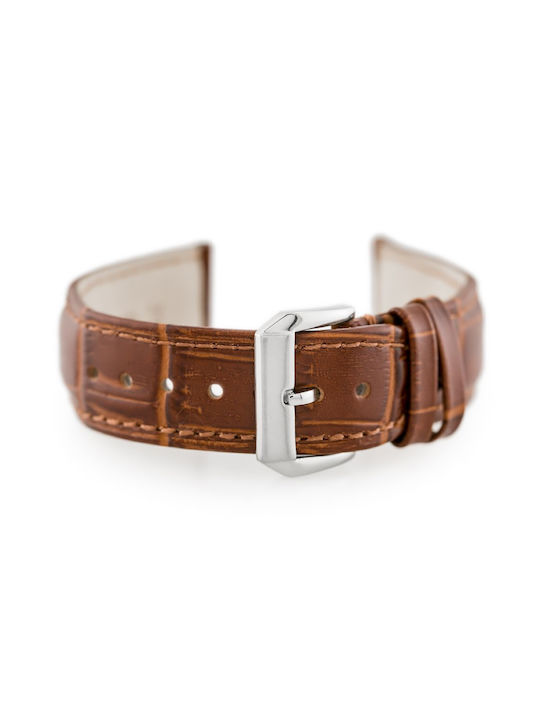 Pacific Leather Strap Brown 22mm