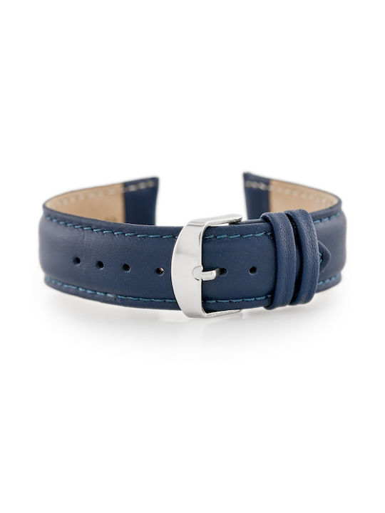 Pacific Leather Strap Navy Blue 24mm