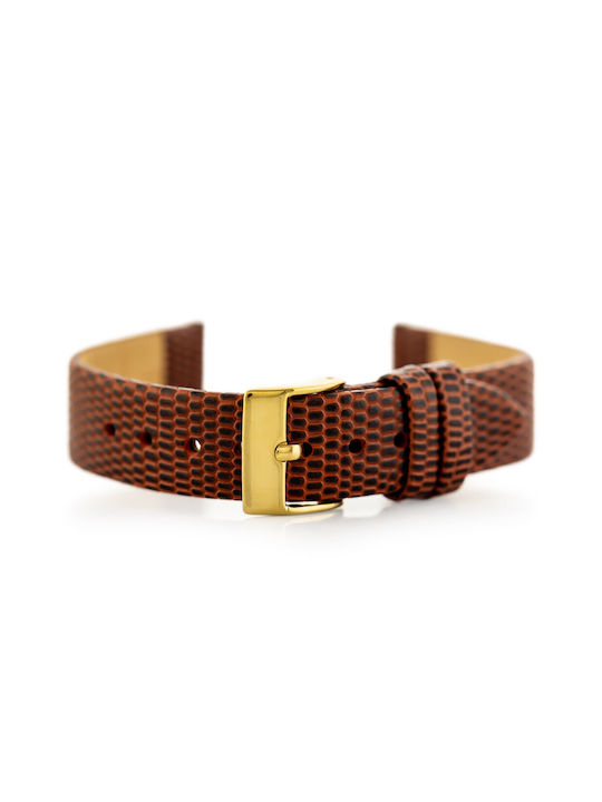 Pacific Leather Strap Brown 20mm