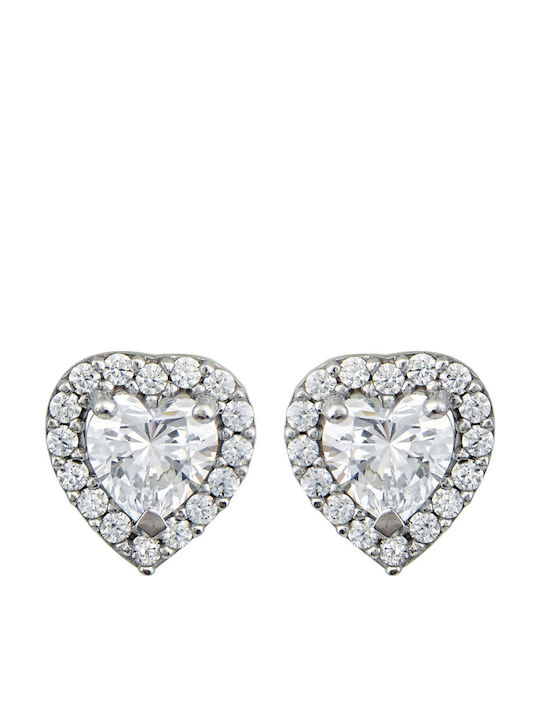 FenixJewelry Earrings made of White Gold with Stones