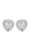 FenixJewelry Earrings made of White Gold with Stones