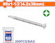 Wadfow Self-Piercing Sheet Metal Screw Phillips Galvanized with Diameter M4.2 and Length 38mm 200pcs