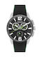 Quantum Men's Watch 47mm Chronograph Battery with Black Rubber Strap