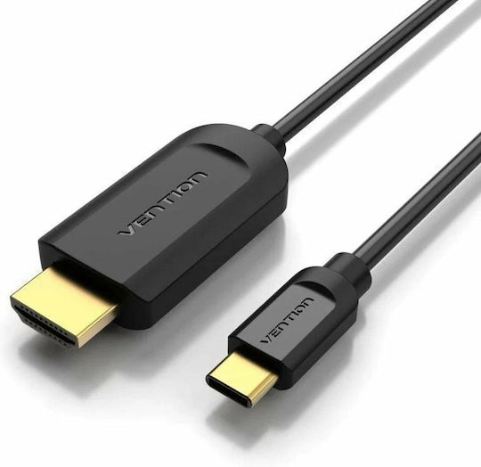 Vention Cable HDMI male - HDMI male 1m Μαύρο