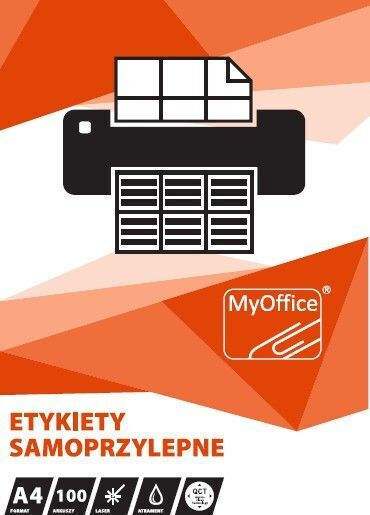 Αυτοκόλλητες Ετικέτες Α4 Ορθογώνιες Myoffice 70x42.3mm