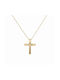 Women's Gold Cross 14K with Chain Γυναικείος