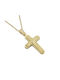 Men's Gold Cross 14K with Chain Ανδρικός