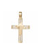 Damen Gold Kreuz 14K Beidseitig Αρραβώνα