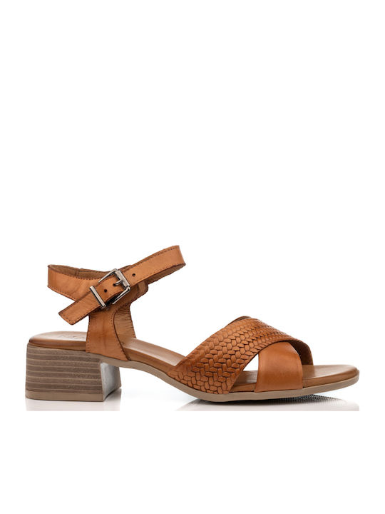 Mago Shoes Leder Sandalen Braun