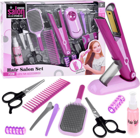 Jokomisiada Set Hair Salon & Hair Straightener Brush Friseurspiel