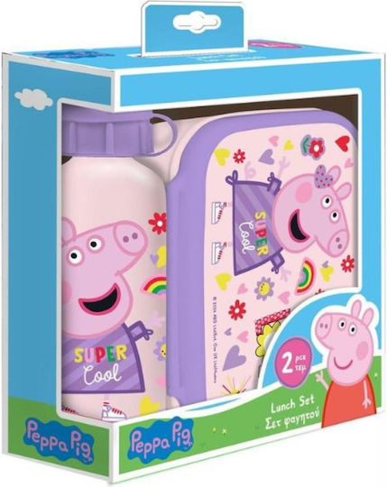 Peppa Pig Пластмасово детско сетче за храна Peppa Pig Лилав