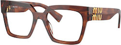 Miu Miu Women's Acetate Brown Prescription Eyeg...