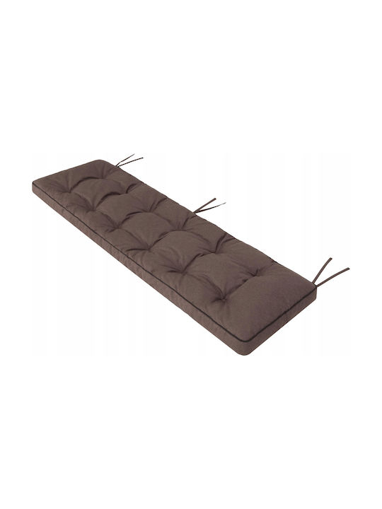 Bench Cushion for Garden Brown 50x120cm