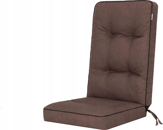 Perna Scaunului De Grădină Cu Spătar Maro 50x120cm