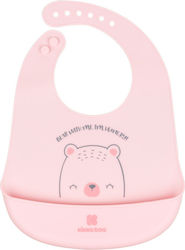 Kikka Boo Bib Bear Me Αδιάβροχη Σαλιάρα Σιλικόνης με Κουμπί & Τσέπη Ροζ Kikka Boo Bib Bear Me Αδιάβροχη Σαλιάρα Σιλικόνης με Κουμπί & Τσέπη Ροζ