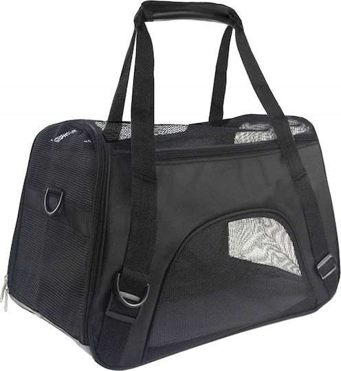 Umhängetasche für Hunde / Katzen bis 8kg Schwarz L50xB30xH25cm.