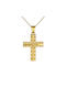 Herren Gold Kreuz 14K