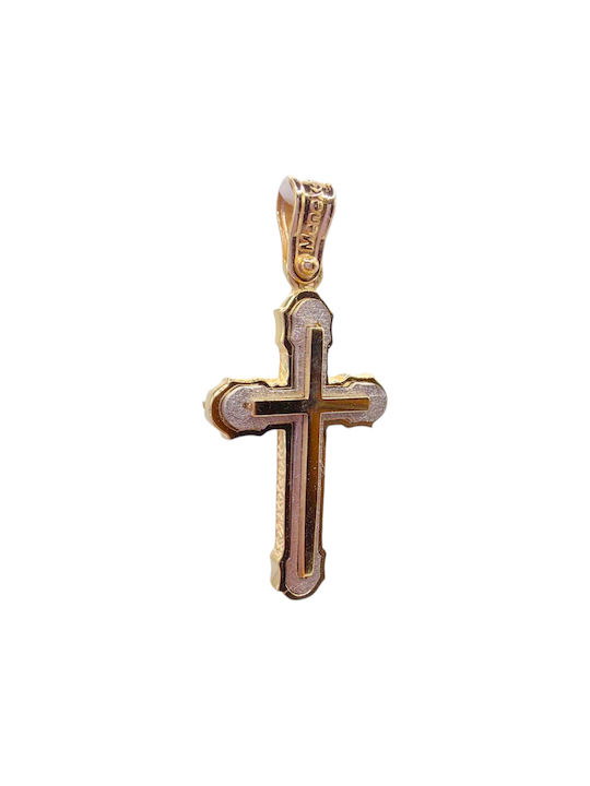 Velegrakis Men's White Gold Cross 14K