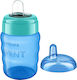 Philips Παιδικό Ποτηράκι από Σιλικόνη Μπλε 260ml για 9m+