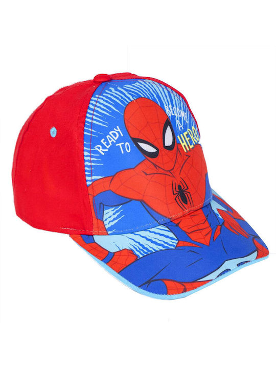 Cerda Kids' Hat Fabric Spiderman Red