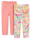 Cool Club Set de Leggings pentru Copii Lungi Pink and yellow