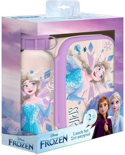 Frozen Set de mâncare pentru copii din plastic Frozen Violet