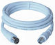 PremiumCord Cablu Antenă Coaxial de sex masculin - Coaxial de sex feminin Alb 2m (ktmf02)