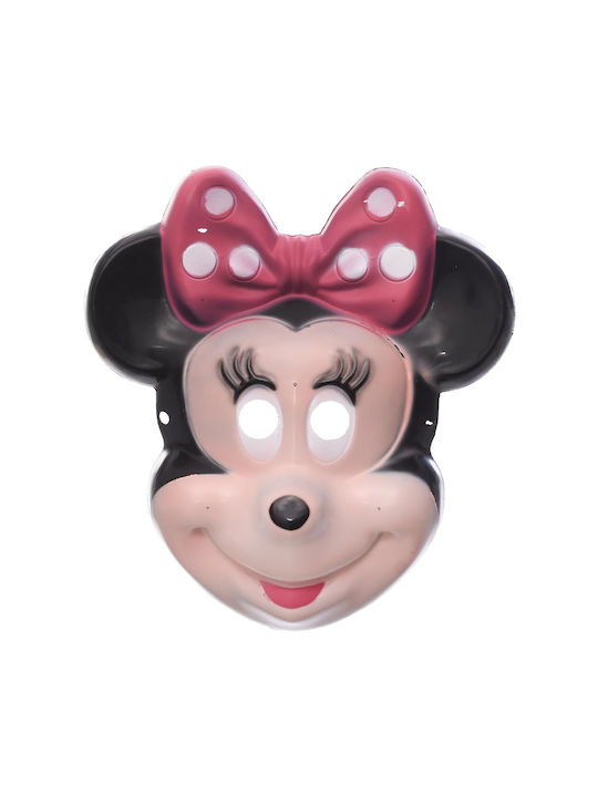 Plastic Full Face Mask Red