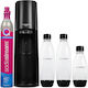 Sodastream Terra Σετ Παρασκευής Σόδας 5τμχ Μαύρο