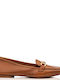 A.NI.MA Leather Women's Loafers in Brown Color