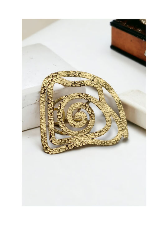 Women's Gold Plated Steel Ring