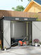Metallische Gartenhaus Galvanisiert M2.49xB1.21xH1.83m