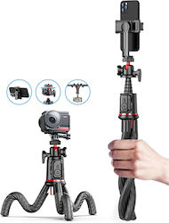 Techsuit C03 Selfie Stick με Τηλεχειριστήριο Μαύρο