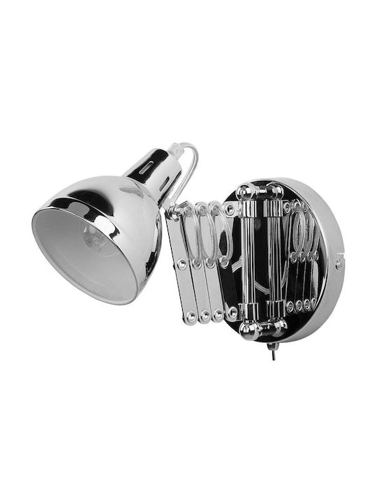 Beliani Klassisch Leuchte Wand Silber 11cm