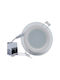 Uncle George Round Glass Recessed Spot with Integrated LED and Cool White Light White 9.5x9.5cm. 1pcs