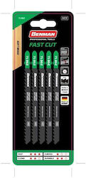 Benman 71862 Λάμες για Ξύλο 130mm 5τμχ