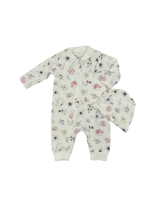 Angelbox Baby Bodysuit White-Pink