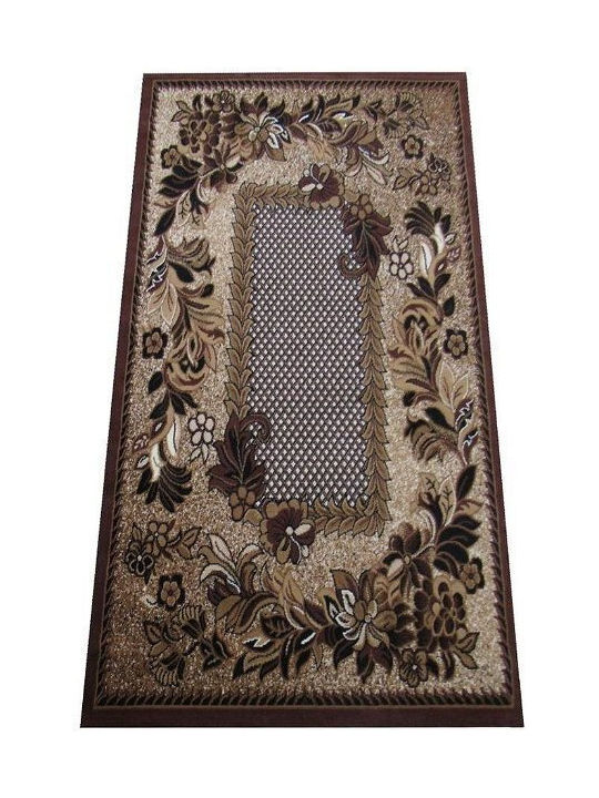 Rug Rectangular Hnědý 01