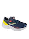 Παιδικά Sneakers με Σκρατς Navy Μπλε
