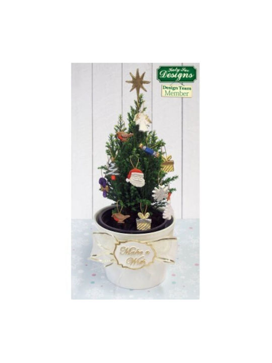 Katy Sue Weihnachtliche Süßigkeiten Pfanne/Form Porzellan Braun