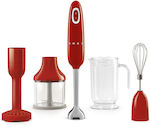 Smeg Hand Blender with Stainless Rod 700W Red