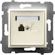 Ospel Front Single Telephone Socket GPT-1U m 27
